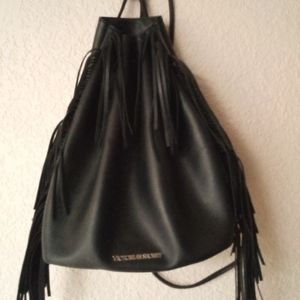 Victoria Secret Black Leather Purse